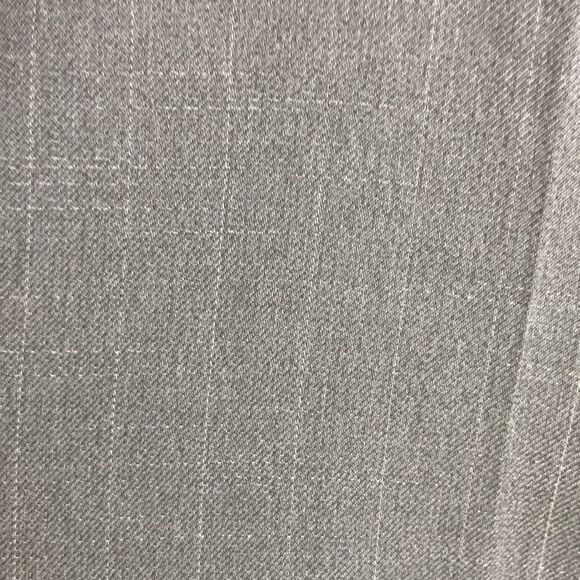 Long Tall Sally Grey Check Flat Front Wide Leg Pants size 16 Tall Career Work - Picture 5 of 12